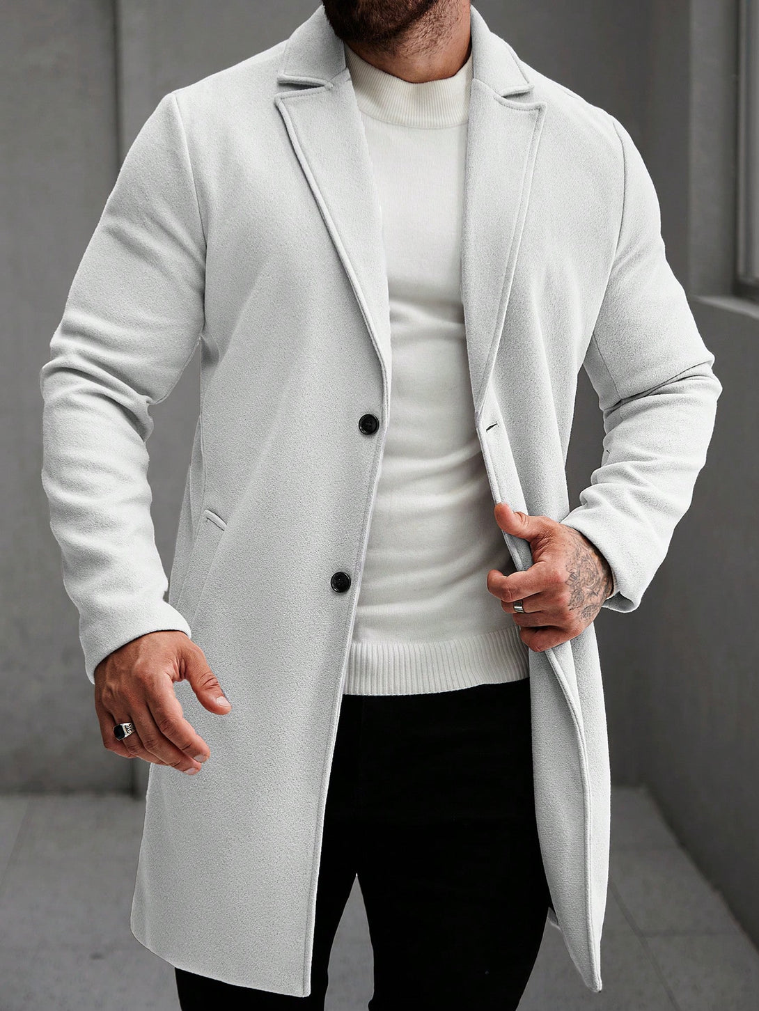 Hombres, Ropa de hombre, Chaquetas & Abrigos para Hombre, Abrigos Masculinos, OUTFITS LOOKBOOK, 37794749, Gris