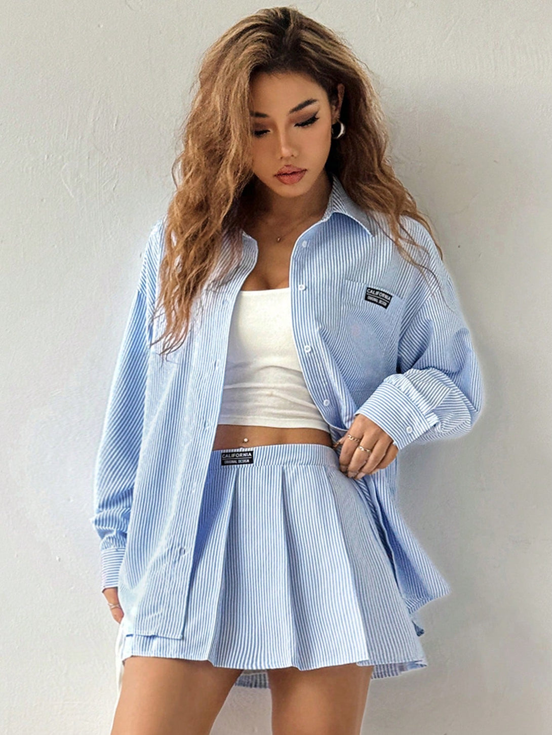 Ropa de Mujer, Conjunto para Mujer, Ropa Dos piezas para Mujer, 39773820, Azul