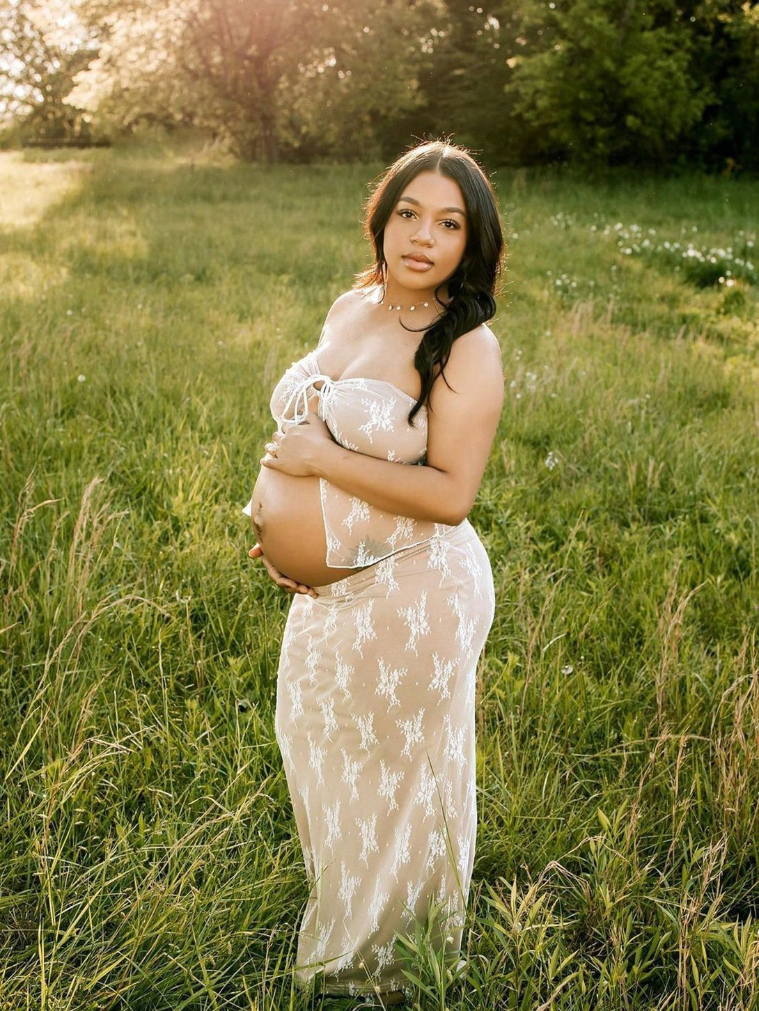 Ropa de Mujer, Ropa Premamá, Conjunto premamá, Beis