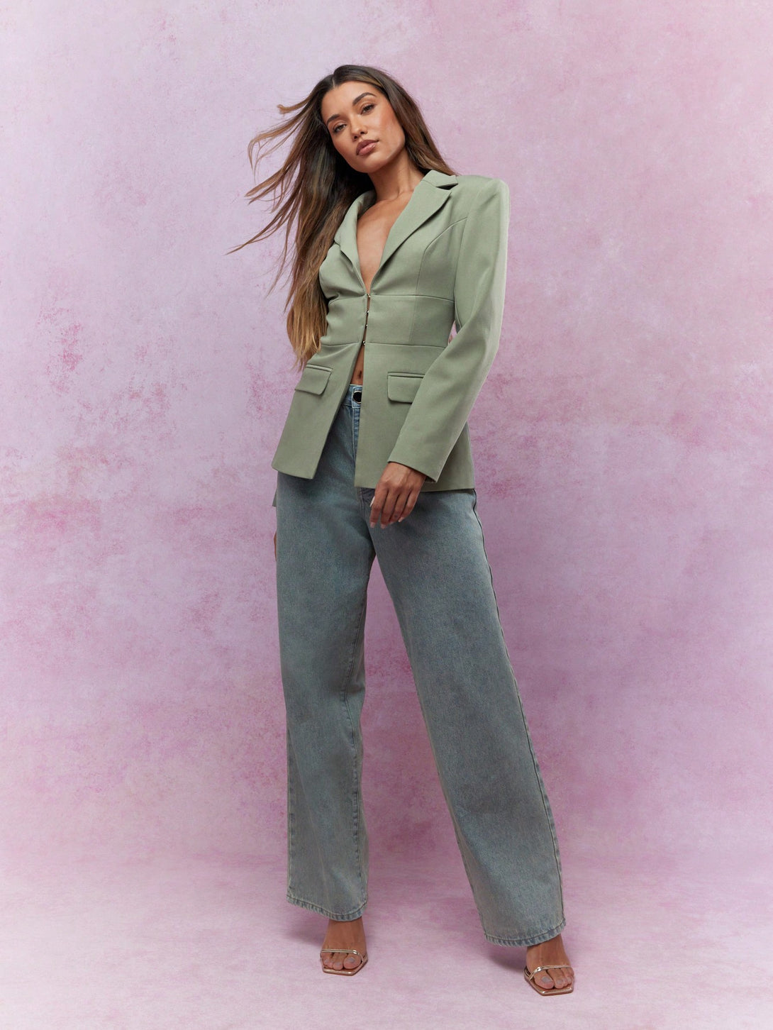 Ropa de Mujer, Trajes de Mujer, Blazers de Mujer, 40361386, Verde