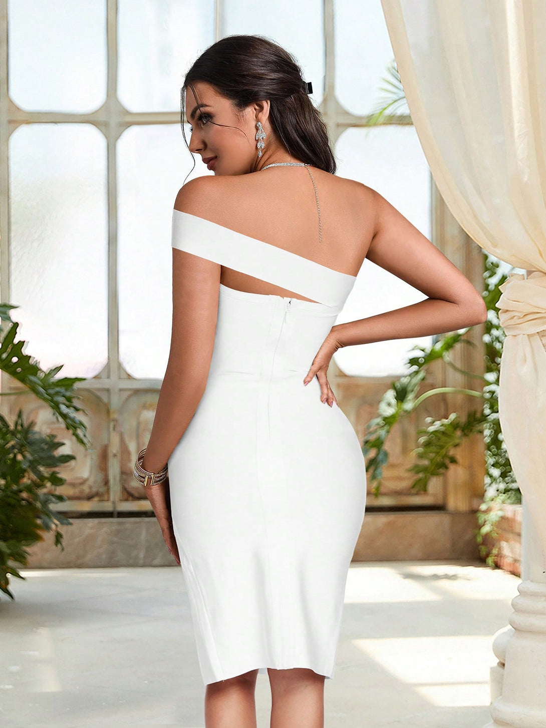 Ropa de Mujer, Bodas & Eventos, Ropa de Fiesta de Mujer, Vestidos de Cocktail de Mujer, 40602575, Blanco