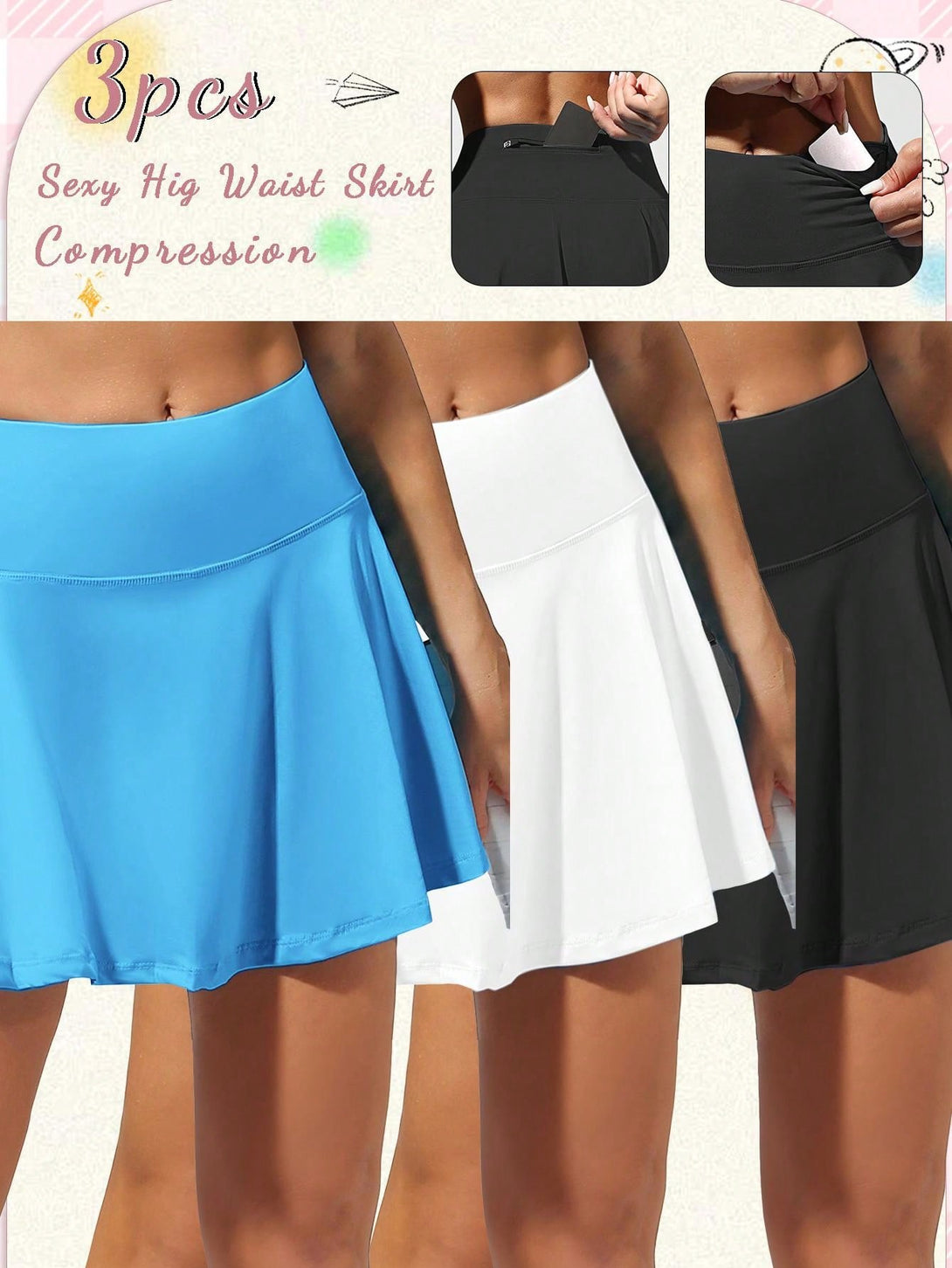 Deportes & Exteriores, Ropa deportiva Mujer, Ropa Deportiva y de Entrenamiento de Mujer, Ropa de Tenis de Mujer, 41383130, Multicolor