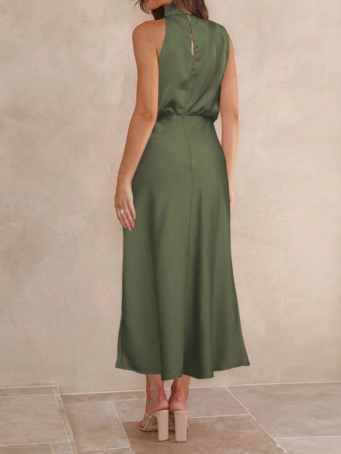 Ropa de Mujer, Ropa de Mujer, Vestidos de mujer, Vestidos midi para mujer, Verde militar