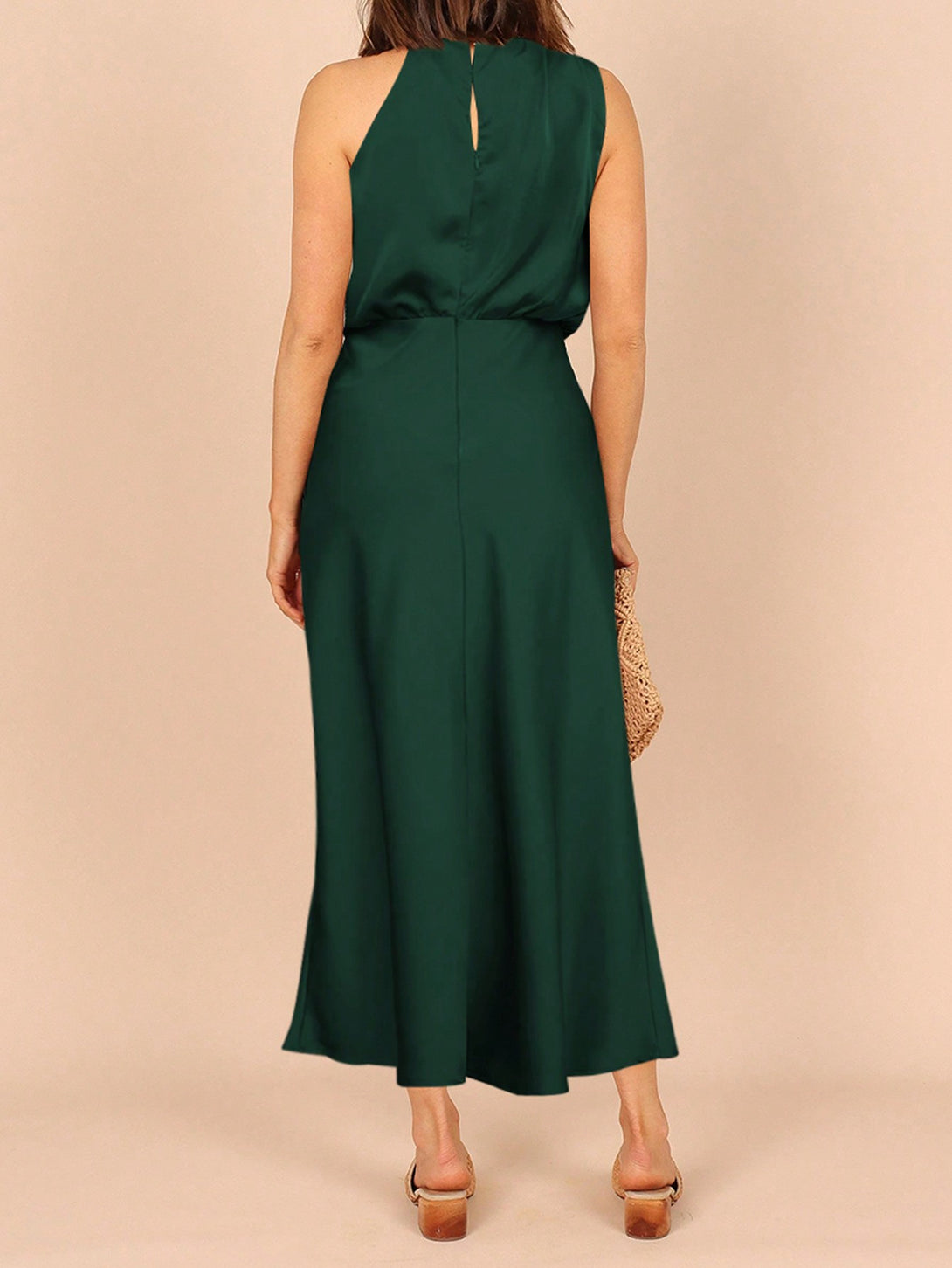 Ropa de Mujer, Ropa de Mujer, Vestidos de mujer, Vestidos midi para mujer, Colección de trajes de mujer, Verde Oscuro