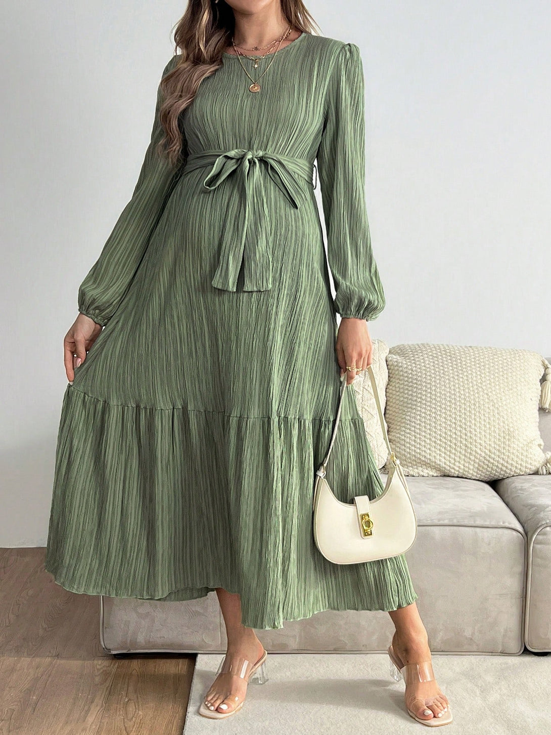 Ropa de Mujer, Ropa Premamá, Vestidos premamá, verde menta