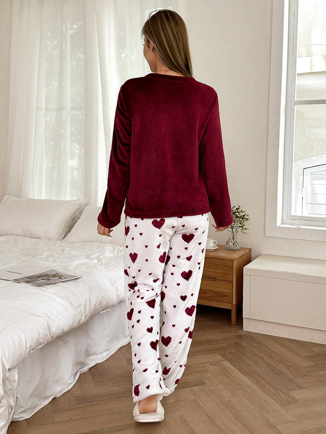 Ropa Interior y Ropa de Dormir, Pijama & Ropa de Descanso de Mujer, Ropa de Dormir para Mujeres, Sets de Pijamas de Mujer, 40517639, Rojo