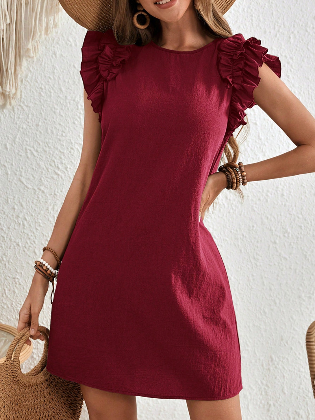 Ropa de Mujer, Ropa de Mujer, Vestidos de mujer, Vestidos cortos de mujer, Rosa Roja