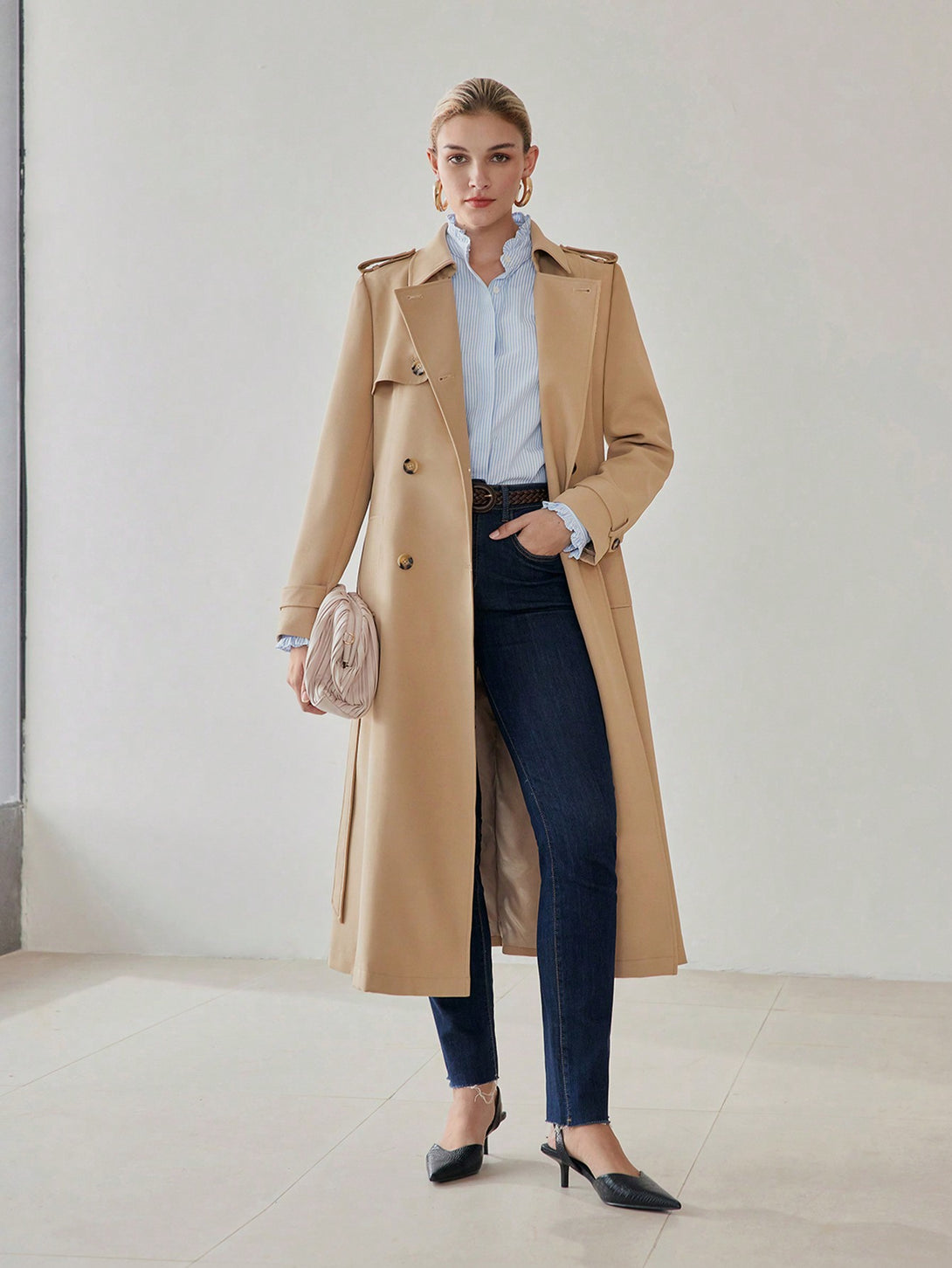 Ropa de Mujer, Ropa de Exterior para Mujer, Gabardinas para Mujer, OUTFITS LOOKBOOK, 40648695, Caqui