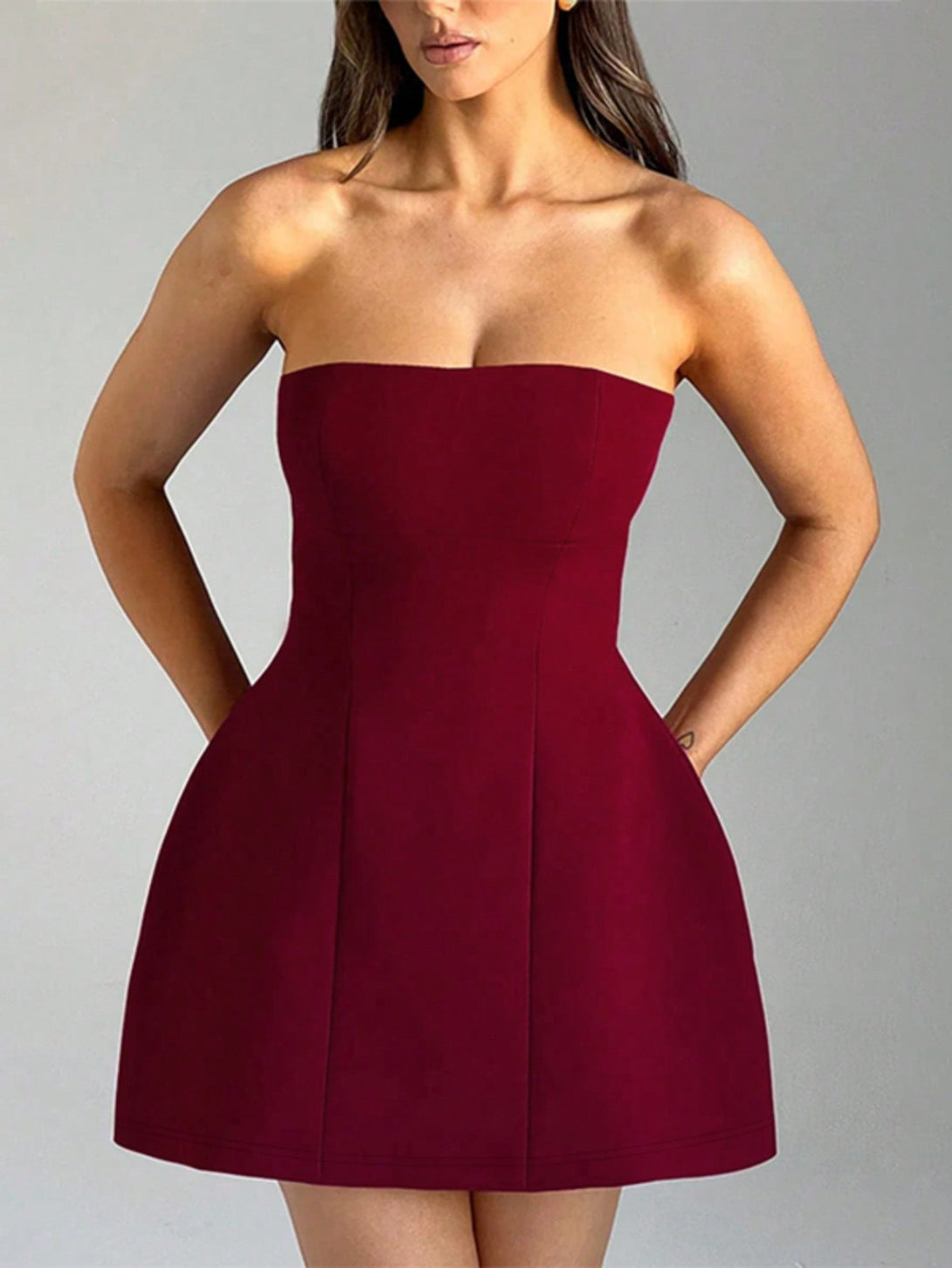 Ropa de Mujer, Ropa de Mujer, Vestidos de mujer, Vestidos cortos de mujer, Rojo