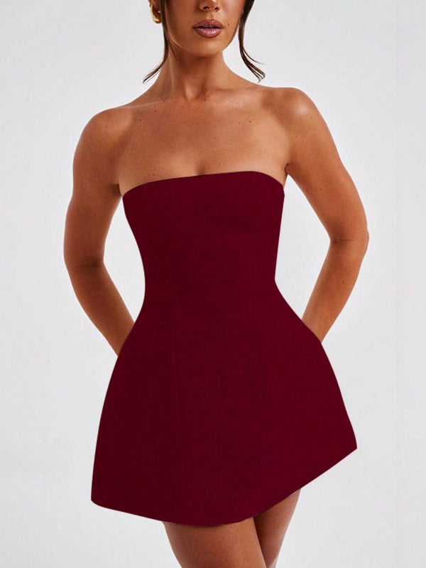 Ropa de Mujer, Ropa de Mujer, Vestidos de mujer, Vestidos cortos de mujer, Rojo