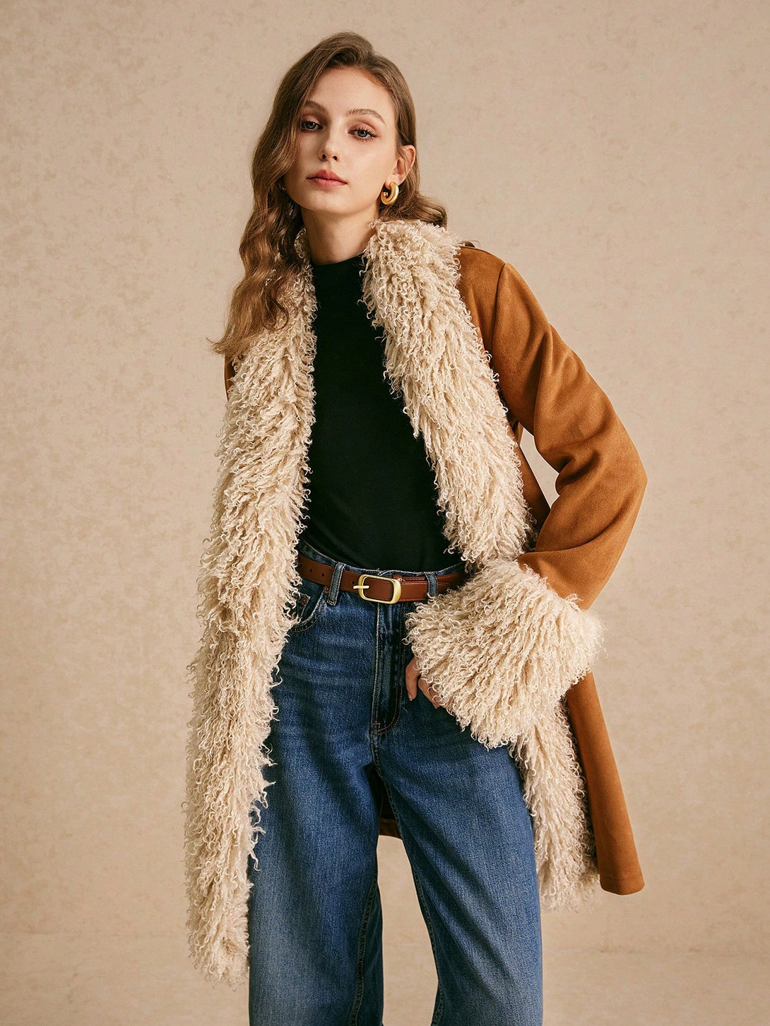 Ropa de Mujer, Ropa de Exterior para Mujer, Abrigos de Mujer, 37050540, Café integral