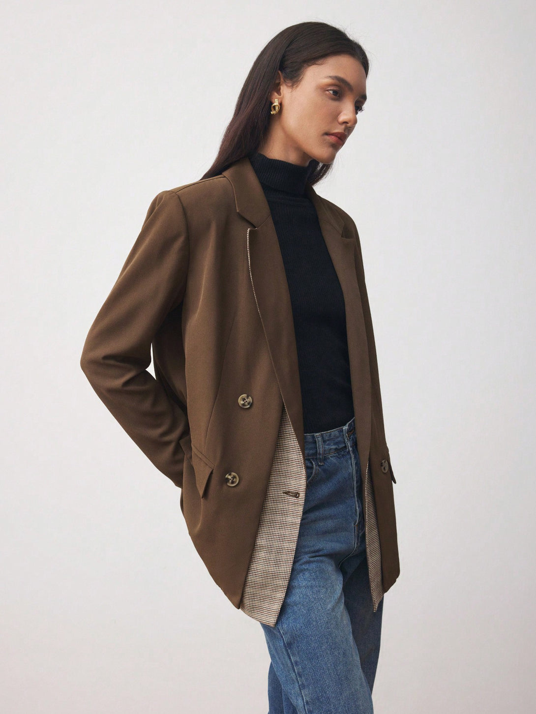 Ropa de Mujer, Ropa de Mujer, Trajes de Mujer, Blazers de Mujer, OUTFITS LOOKBOOK, Marrón Chocolate