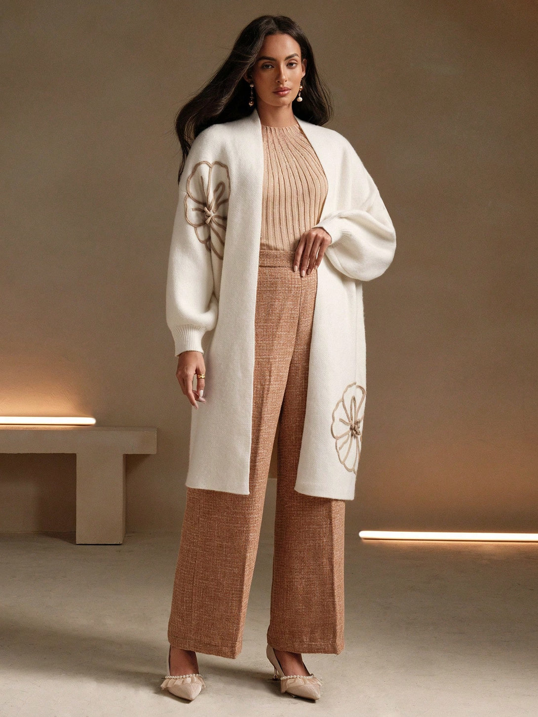 Ropa de Mujer, Tejido de Punto de Mujer, Cárdigans de Mujer, , 40885003, Albaricoque