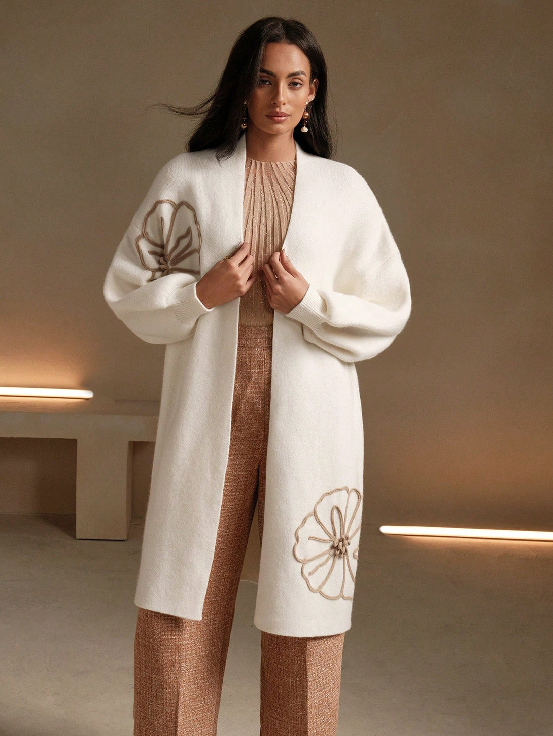 Ropa de Mujer, Tejido de Punto de Mujer, Cárdigans de Mujer, , 40885003, Albaricoque