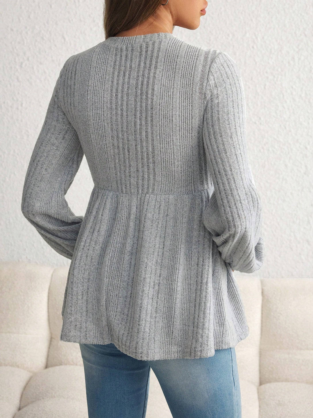 Ropa de Mujer, Ropa Premamá, Tops Premamá, Camisetas premamá, Gris Claro