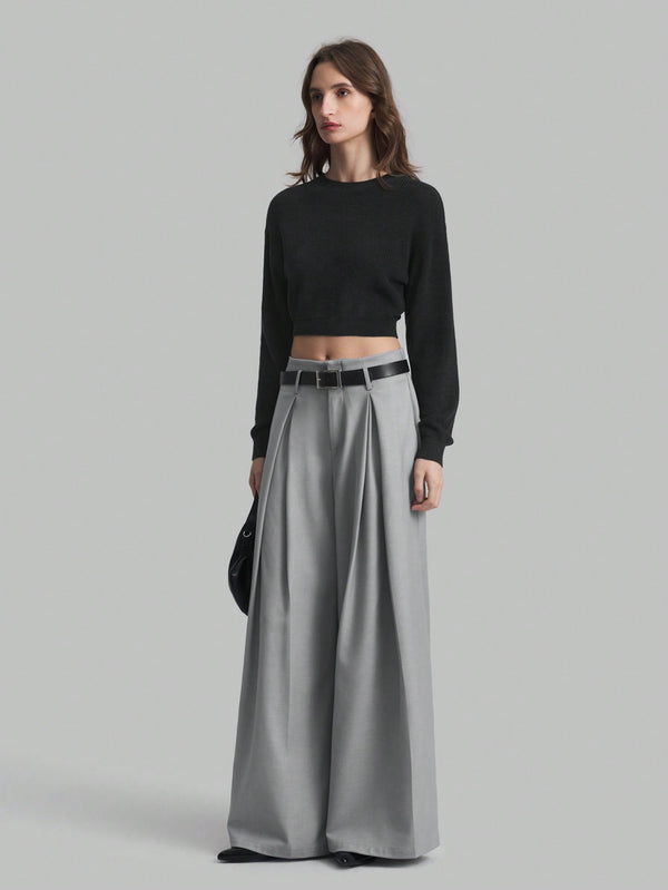 Ropa de Mujer, Ropa de Mujer, Trajes de Mujer, pantalones de traje de mujer, Gris