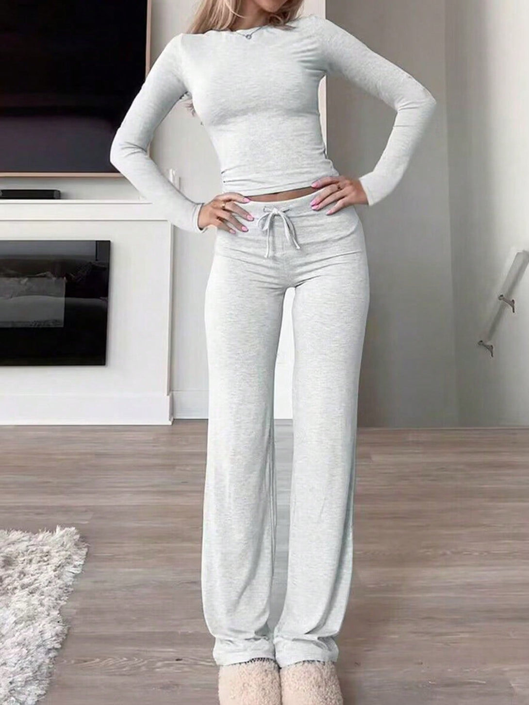 Ropa de Mujer, Conjunto para Mujer, Ropa Dos piezas para Mujer, , 39766537, Gris