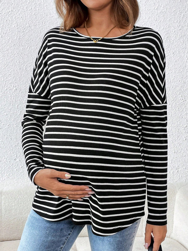 Ropa de Mujer, Ropa Premamá, Tops Premamá, Camisetas premamá, Negro