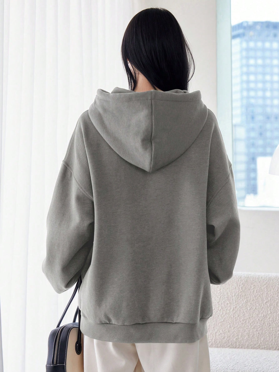 Ropa de Mujer, Ropa de Mujer, Sudaderas de Mujer, Gris Claro