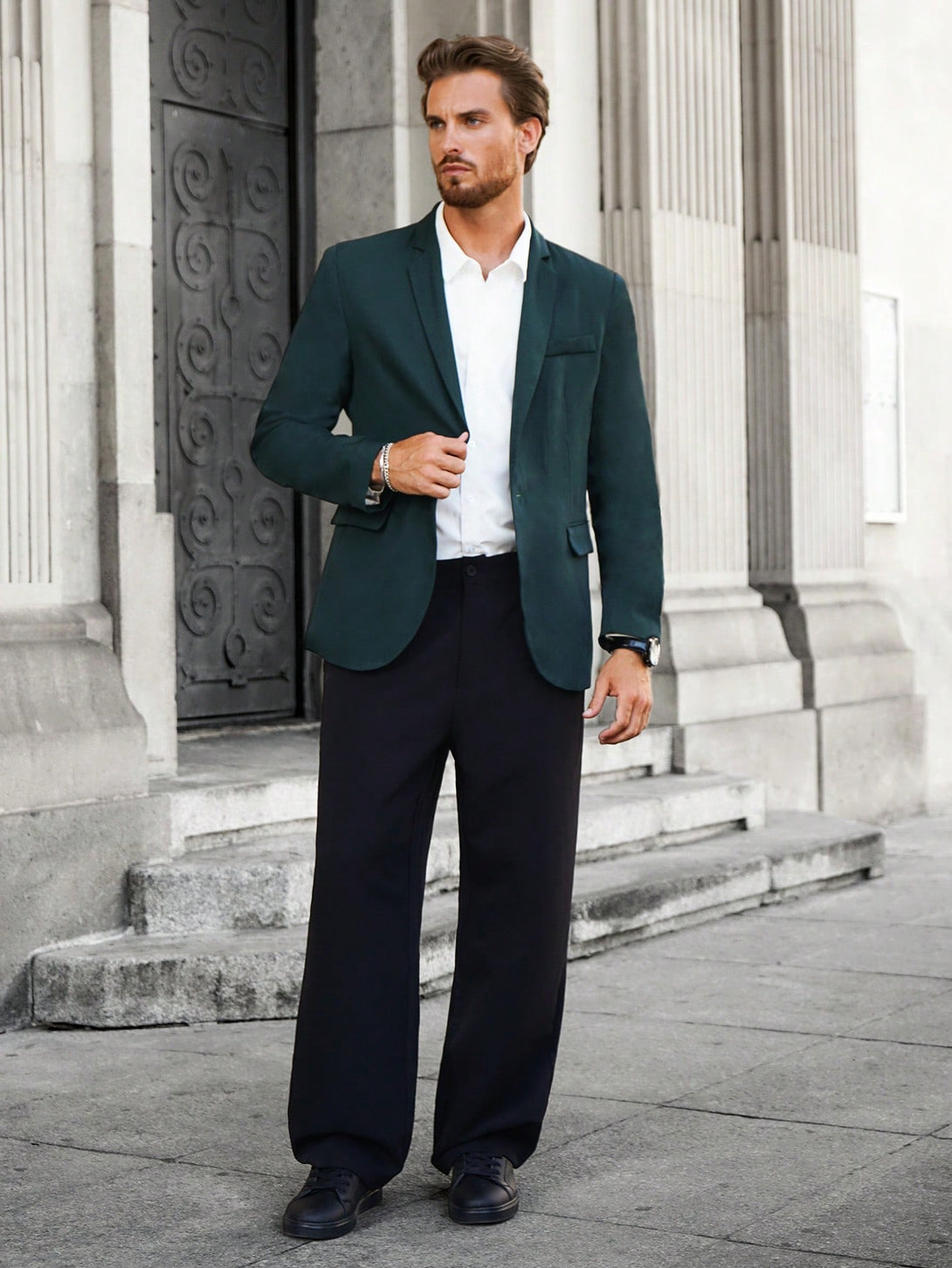 Hombres, Ropa de hombre, Trajes & Piezas separadas para Hombres, Blazers de hombres, 41216486, Verde