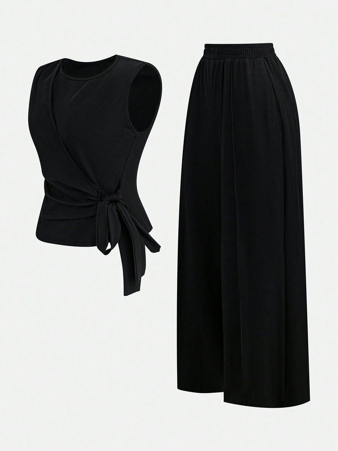 Ropa de Mujer, Conjunto para Mujer, Ropa Dos piezas para Mujer, Colección de trajes de mujer, 36258015, Negro