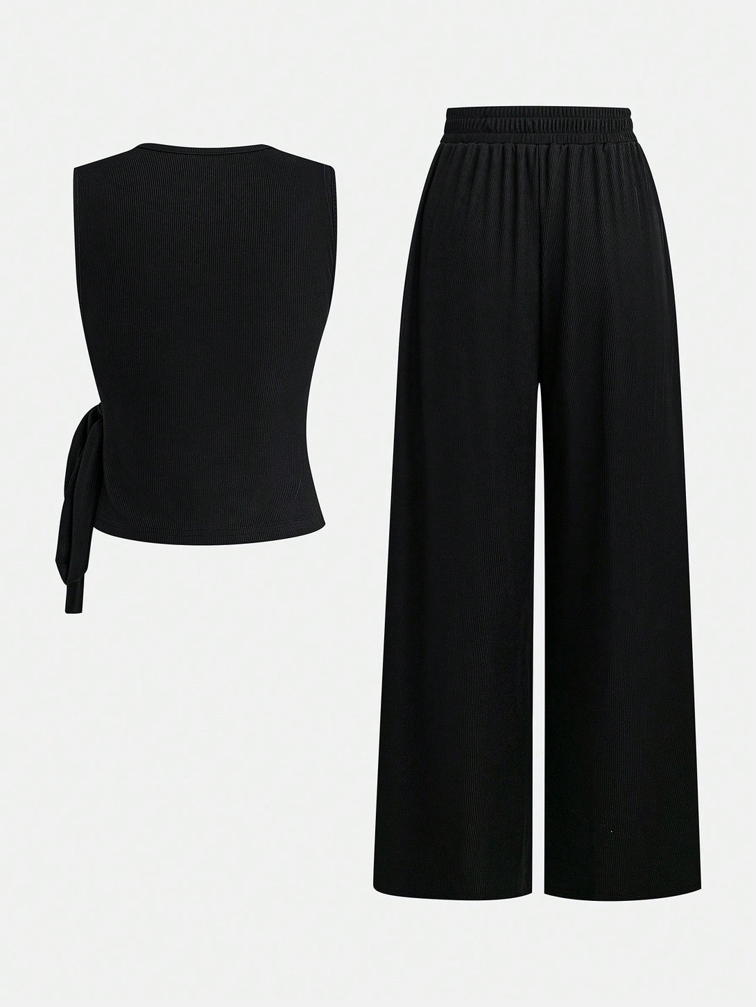 Ropa de Mujer, Conjunto para Mujer, Ropa Dos piezas para Mujer, Colección de trajes de mujer, 36258015, Negro