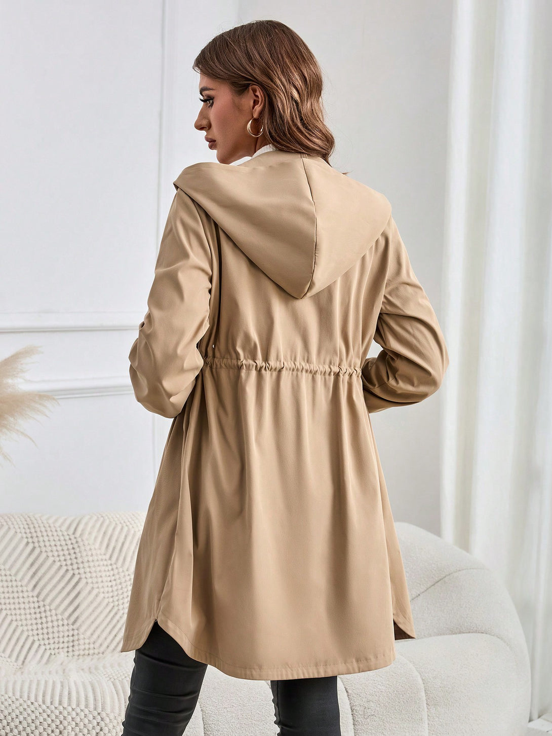 Ropa de Mujer, Ropa de Exterior para Mujer, Gabardinas para Mujer, 41369343, Caqui