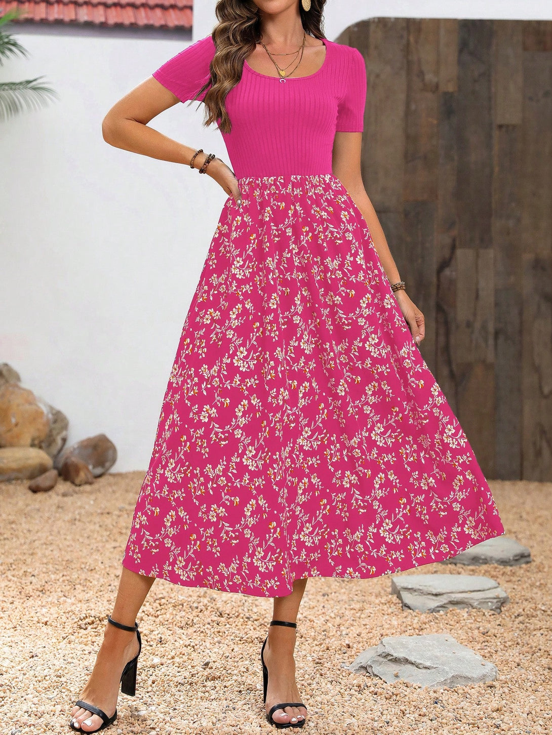 Ropa de Mujer, Ropa de Mujer, Vestidos de mujer, Vestidos largos de mujer, Rosa Fucsia