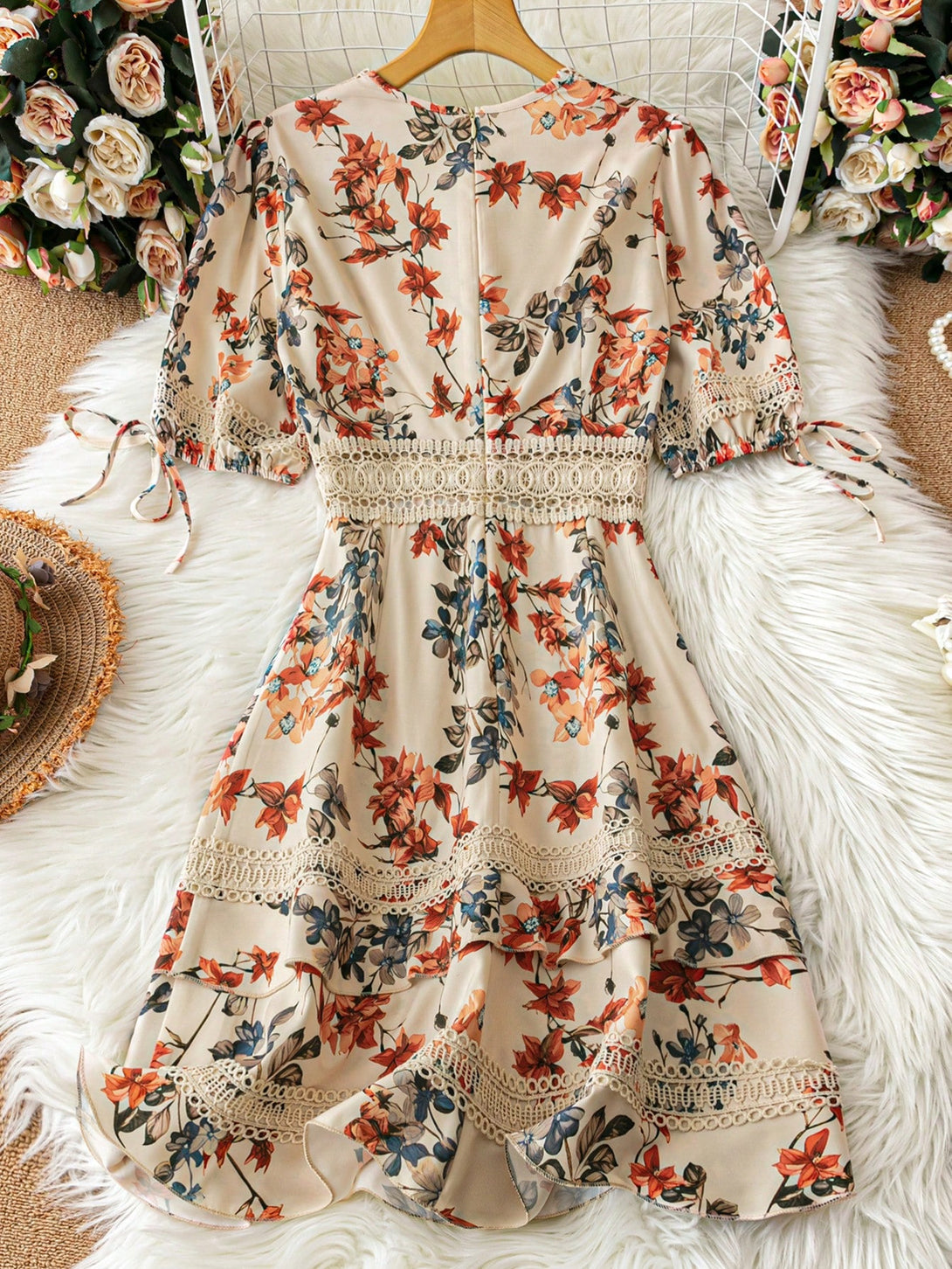 Ropa de Mujer, Vestidos de mujer, Vestidos cortos de mujer, 41472203, Albaricoque