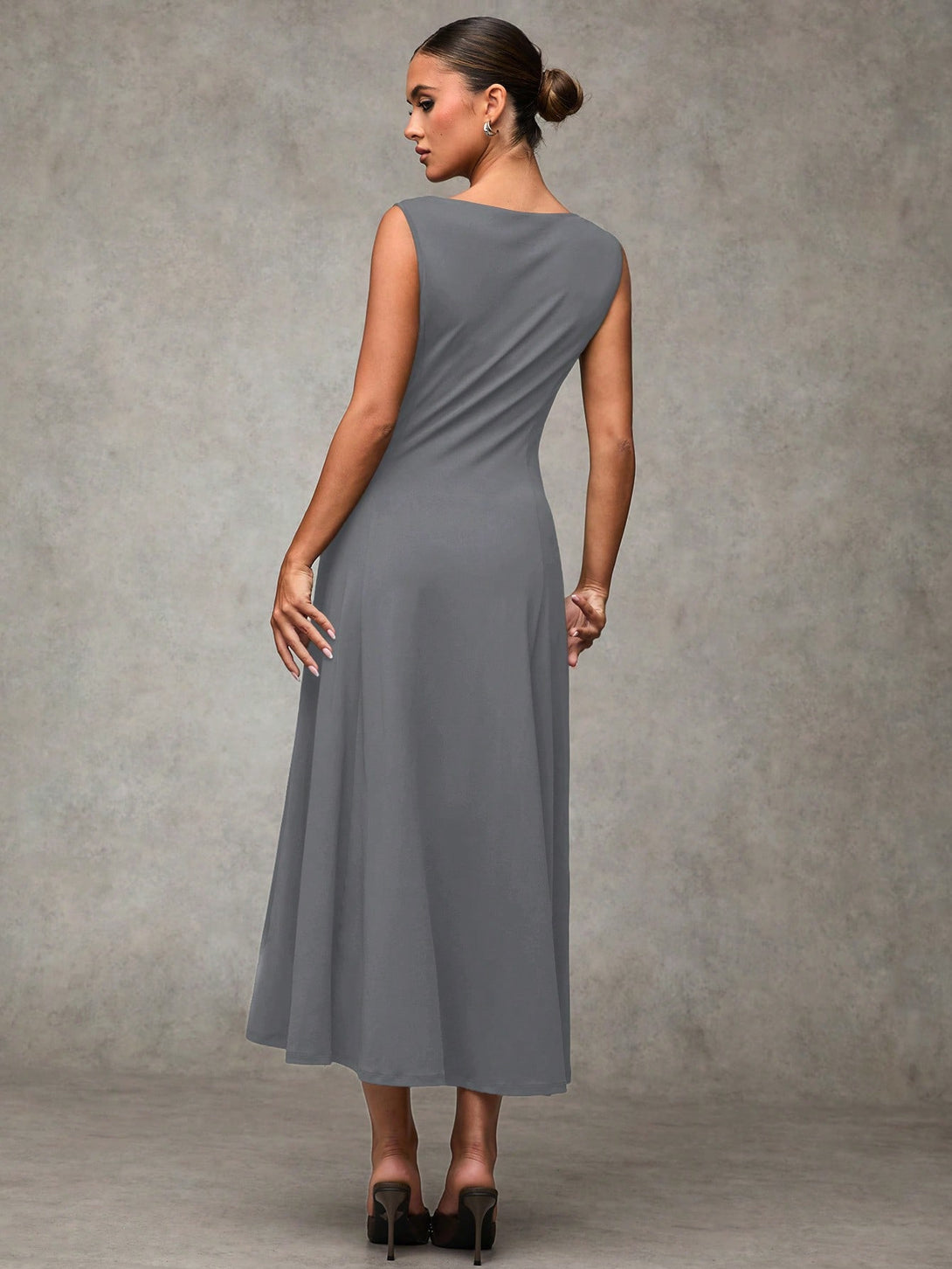 Ropa de Mujer, Ropa de Mujer, Vestidos de mujer, Vestidos largos de mujer, Gris Oscuro