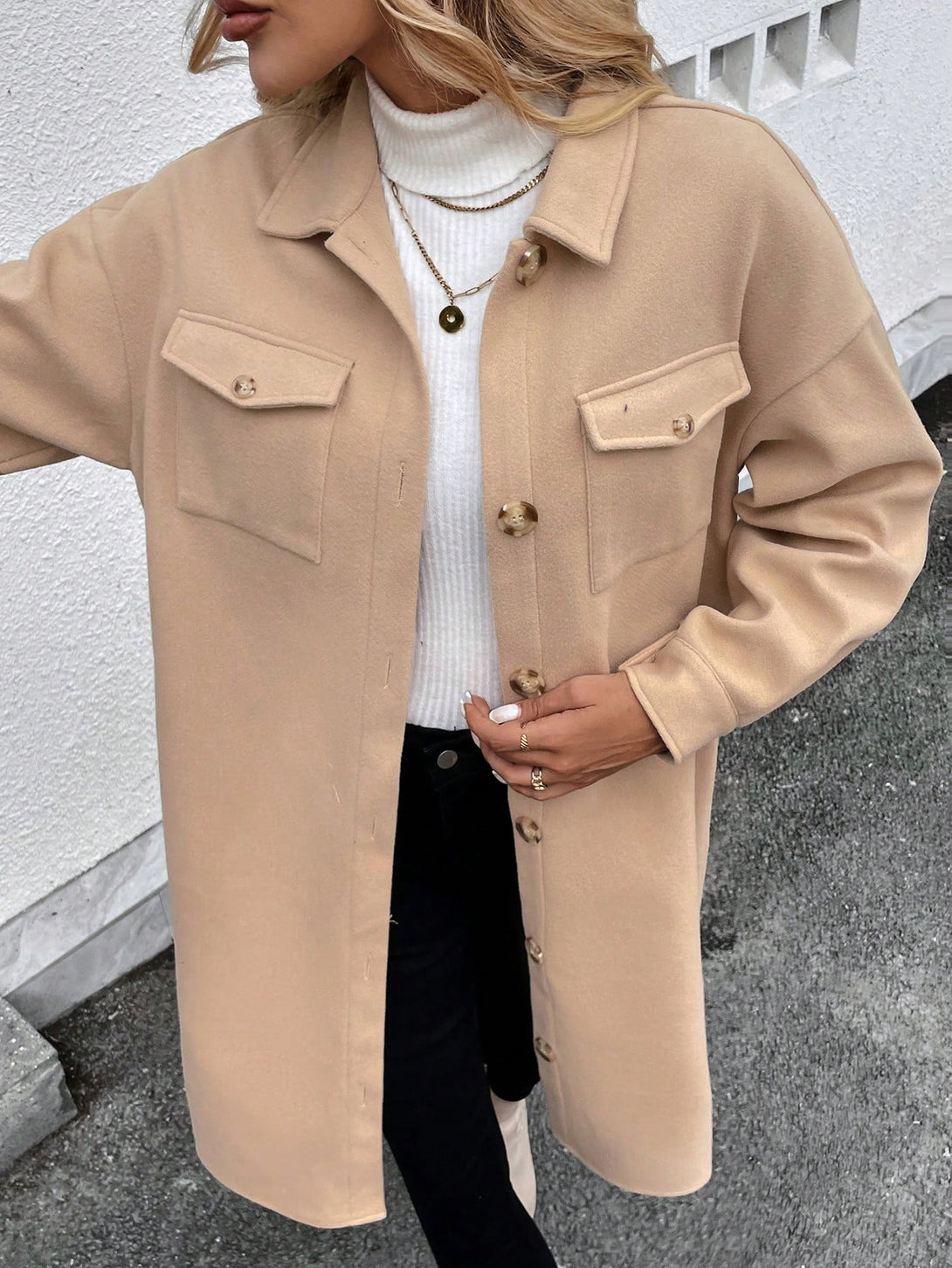 Ropa de Mujer, Ropa de Exterior para Mujer, Abrigos de Mujer, COUPLE LOOKBOOK, 41567404, Caqui