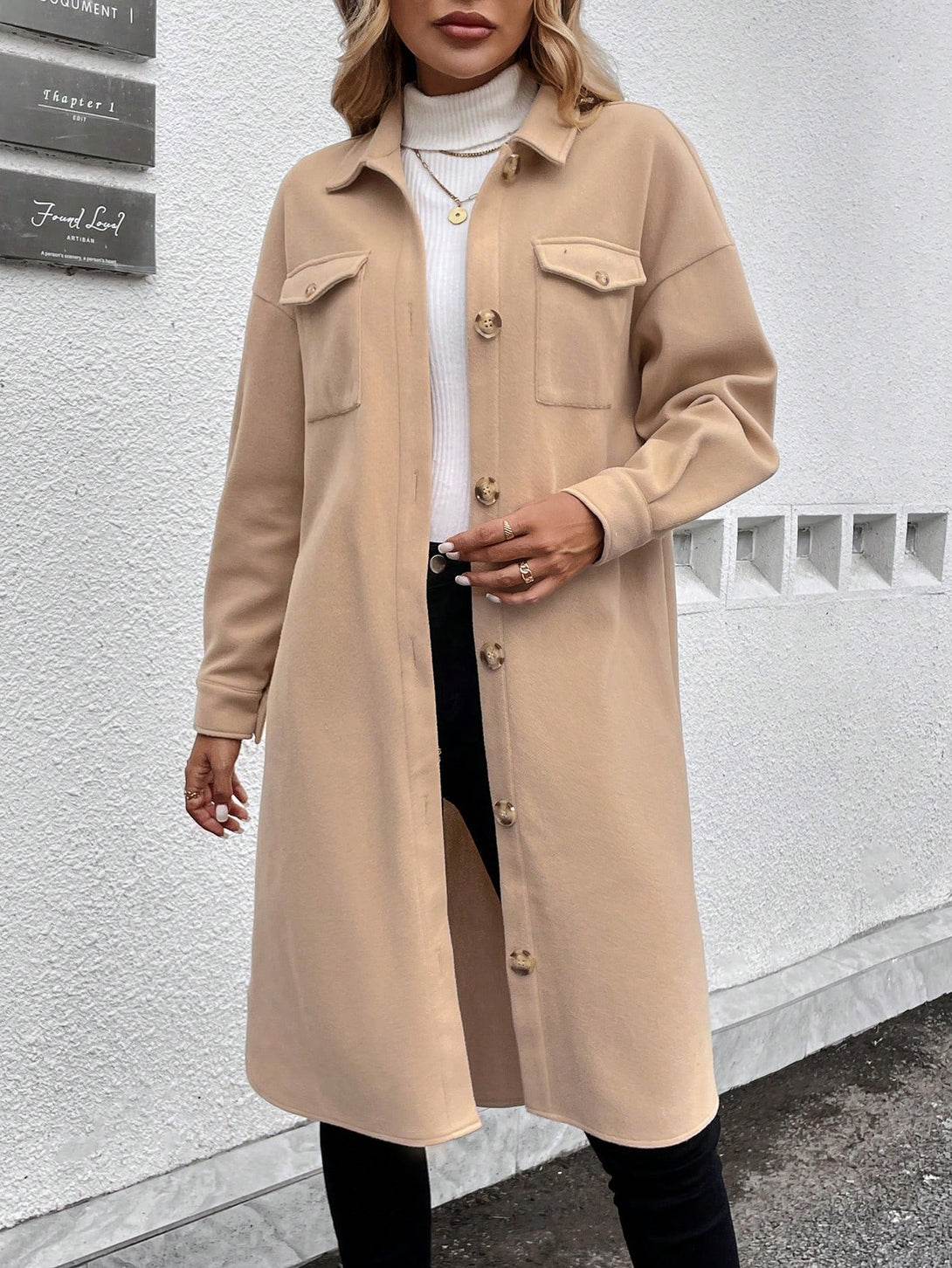 Ropa de Mujer, Ropa de Exterior para Mujer, Abrigos de Mujer, COUPLE LOOKBOOK, 41567404, Caqui
