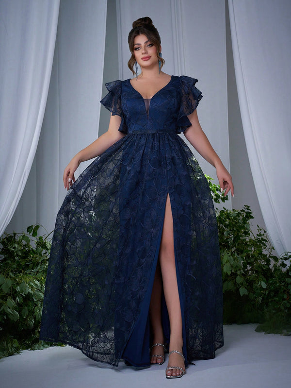 Ropa de Mujer, Bodas & Eventos, Boda Mujer Plus, Vestidos de Dama de Honor en Tallas Grandes, Azul