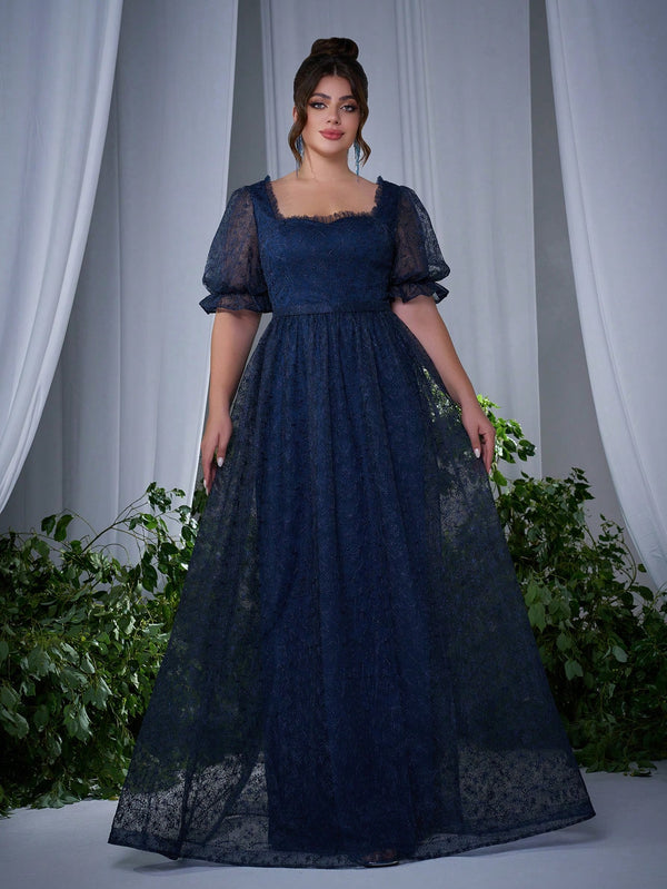 Ropa de Mujer, Bodas & Eventos, Boda Mujer Plus, Vestidos de Dama de Honor en Tallas Grandes, Azul