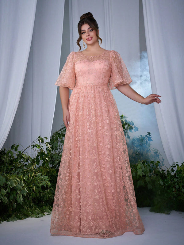 Ropa de Mujer, Bodas & Eventos, Boda Mujer Plus, Vestidos de Dama de Honor en Tallas Grandes, Rosa