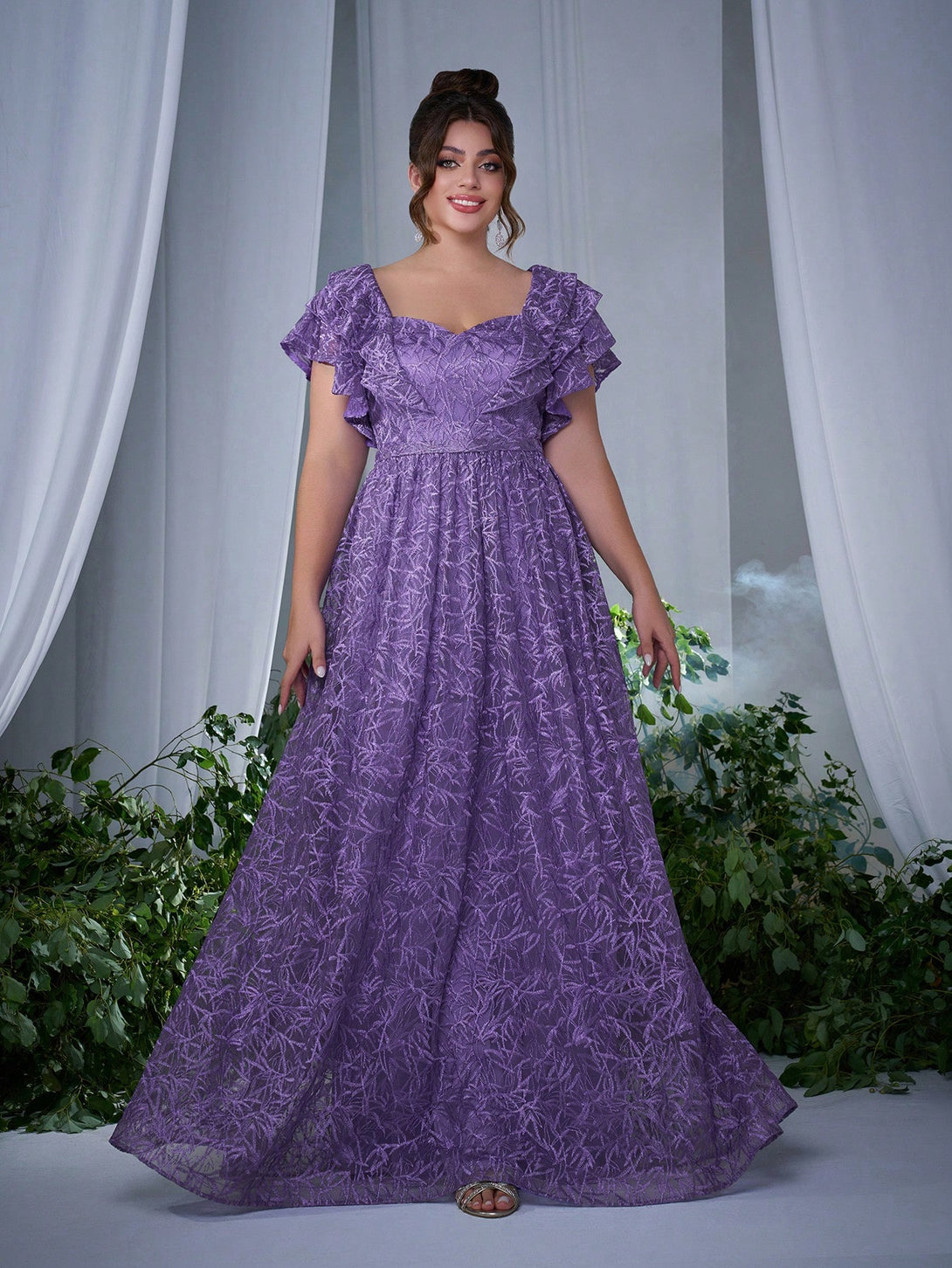 Ropa de Mujer, Bodas & Eventos, Boda Mujer Plus, Vestidos de Dama de Honor en Tallas Grandes, Morado