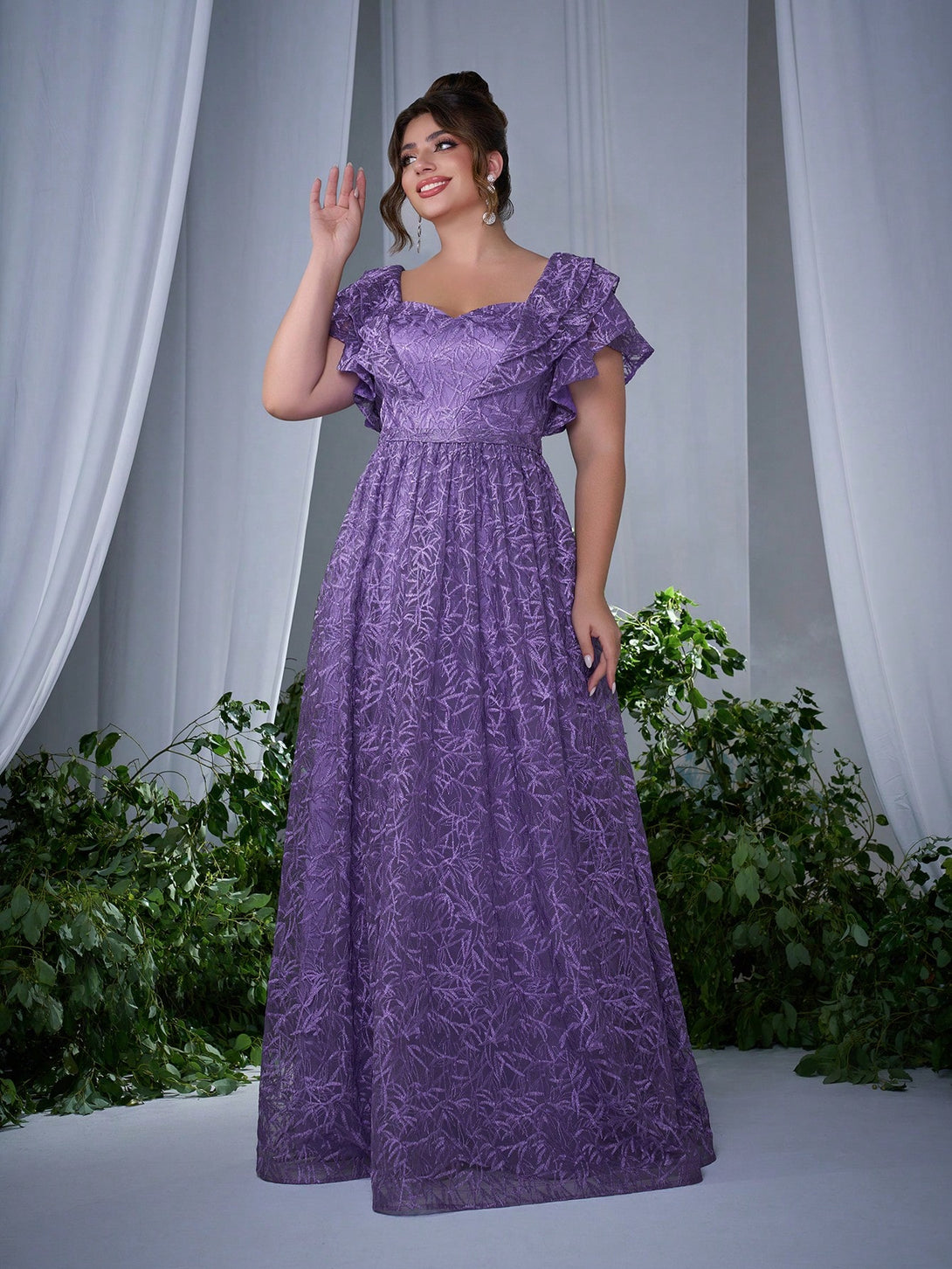 Ropa de Mujer, Bodas & Eventos, Boda Mujer Plus, Vestidos de Dama de Honor en Tallas Grandes, Morado