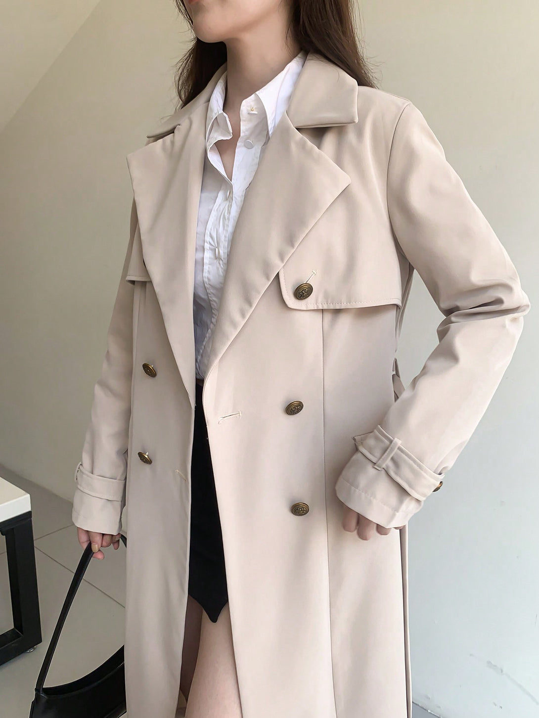 Ropa de Mujer, Ropa de Exterior para Mujer, Gabardinas para Mujer, 41983341, Caqui