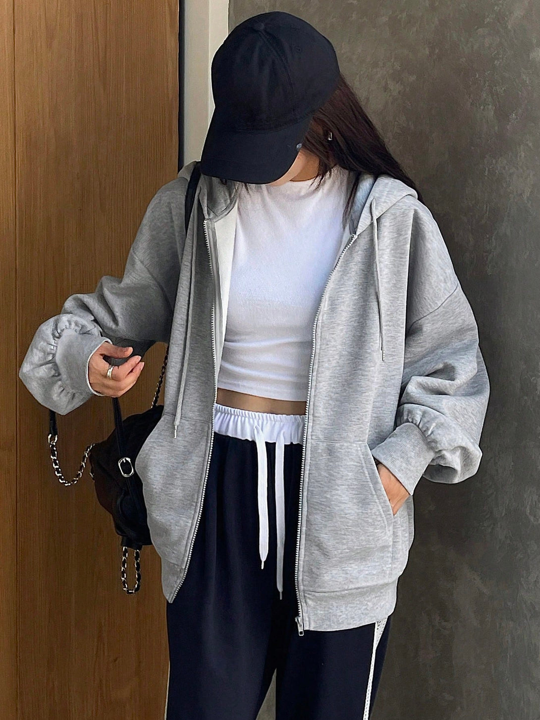 Ropa de Mujer, Ropa de Mujer, Sudaderas de Mujer, Gris Claro