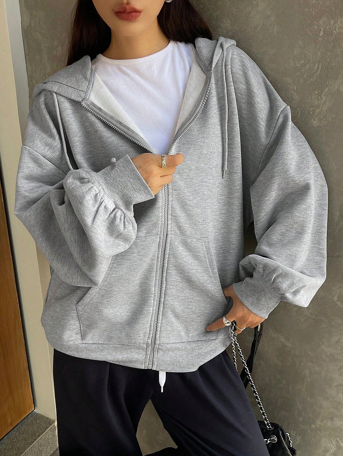 Ropa de Mujer, Ropa de Mujer, Sudaderas de Mujer, Gris Claro