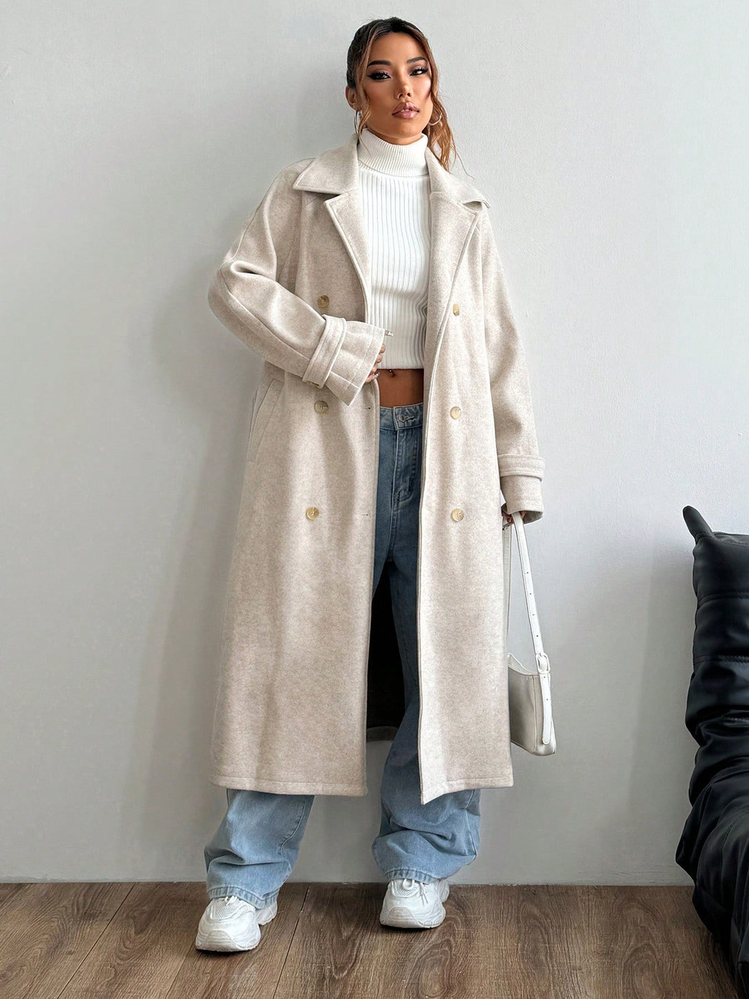 Ropa de Mujer, Ropa de Exterior para Mujer, Abrigos de Mujer, 41970576, Albaricoque