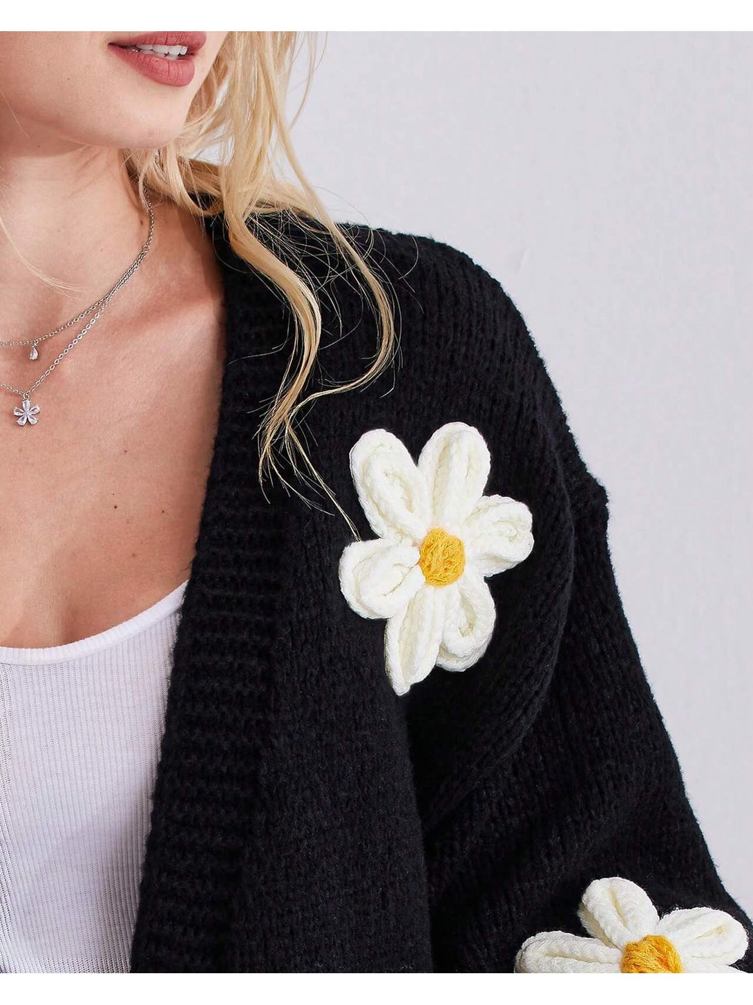 Ropa de Mujer, Tejido de Punto de Mujer, Cárdigans ligeros para mujer, 42162771, Negro