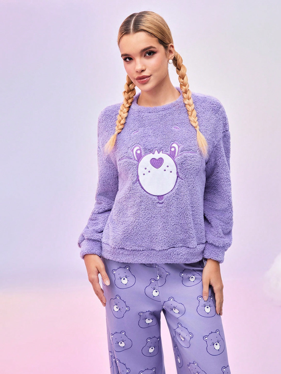 Ropa Interior y Ropa de Dormir, Pijama & Ropa de Descanso de Mujer, Ropa de Dormir para Mujeres, Sets de Pijamas de Mujer, OUTFITS LOOKBOOK, 41398994, Morado