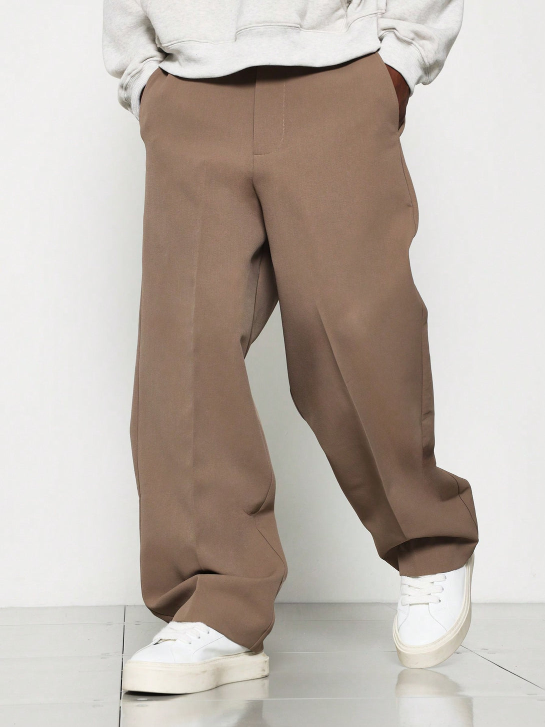 Hombres, Ropa de hombre, Trajes & Piezas separadas para Hombres, pantalones de traje de hombre, 42170081, Café integral