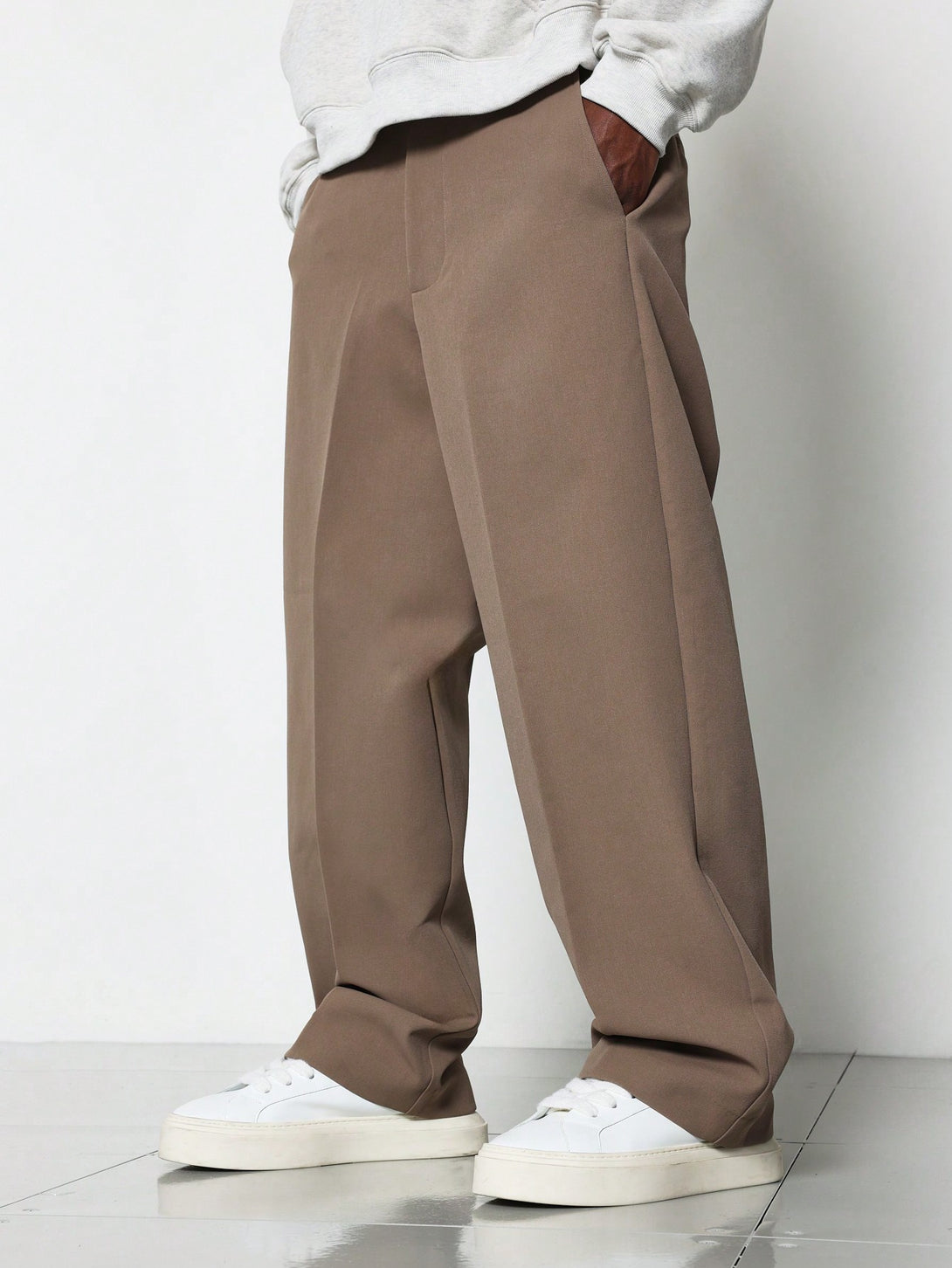 Hombres, Ropa de hombre, Trajes & Piezas separadas para Hombres, pantalones de traje de hombre, 42170081, Café integral