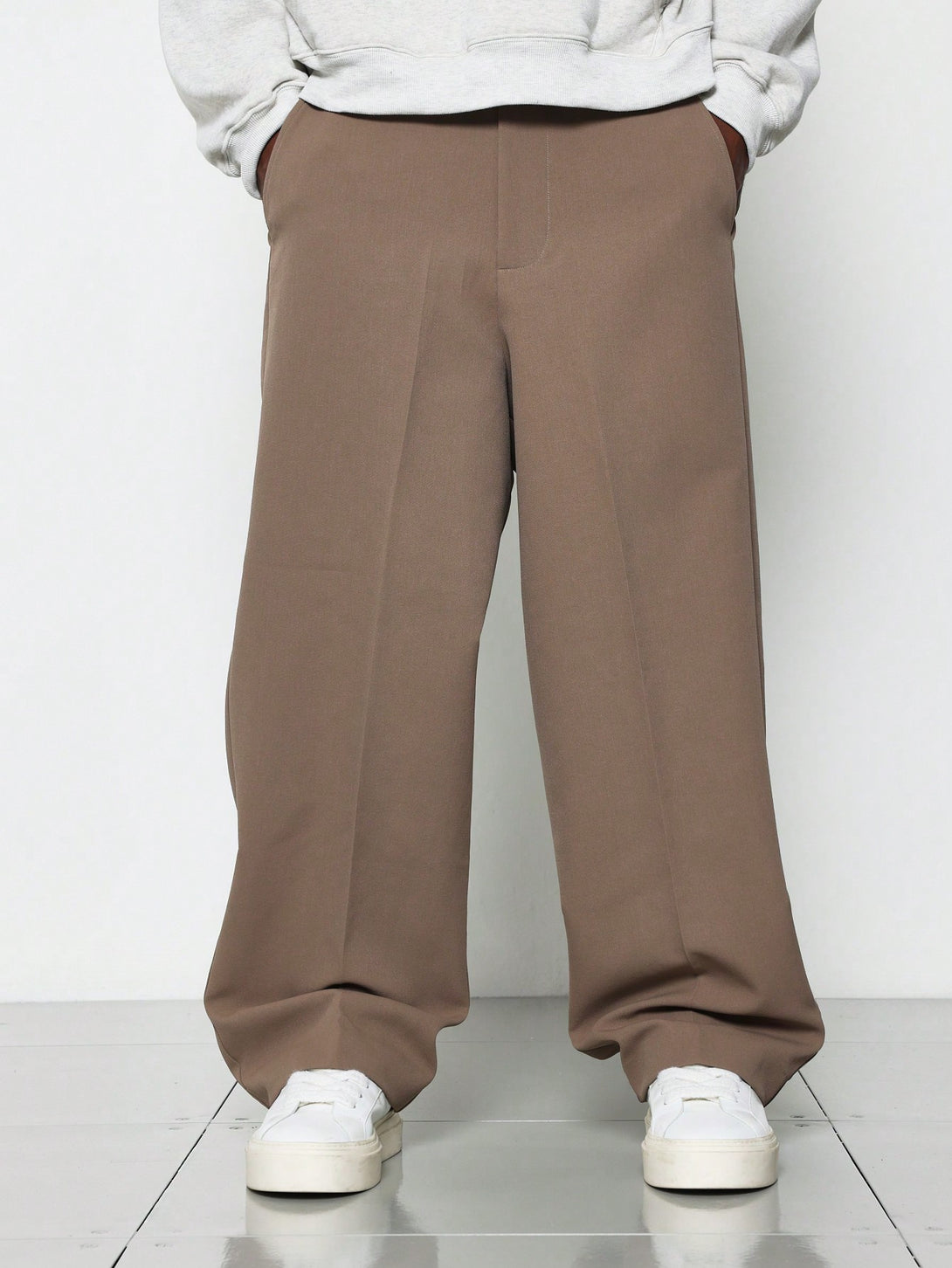 Hombres, Ropa de hombre, Trajes & Piezas separadas para Hombres, pantalones de traje de hombre, 42170081, Café integral