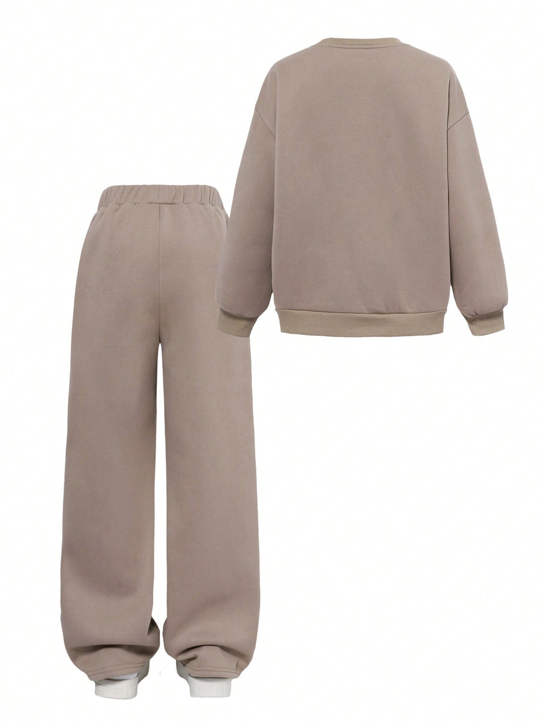 Niños, Ropa Niñas (8-12), Conjuntos para niñas preadolescentes, Conjuntos de sudadera y sudadera con capucha para niñas preadolescentes, 41094624, Caqui