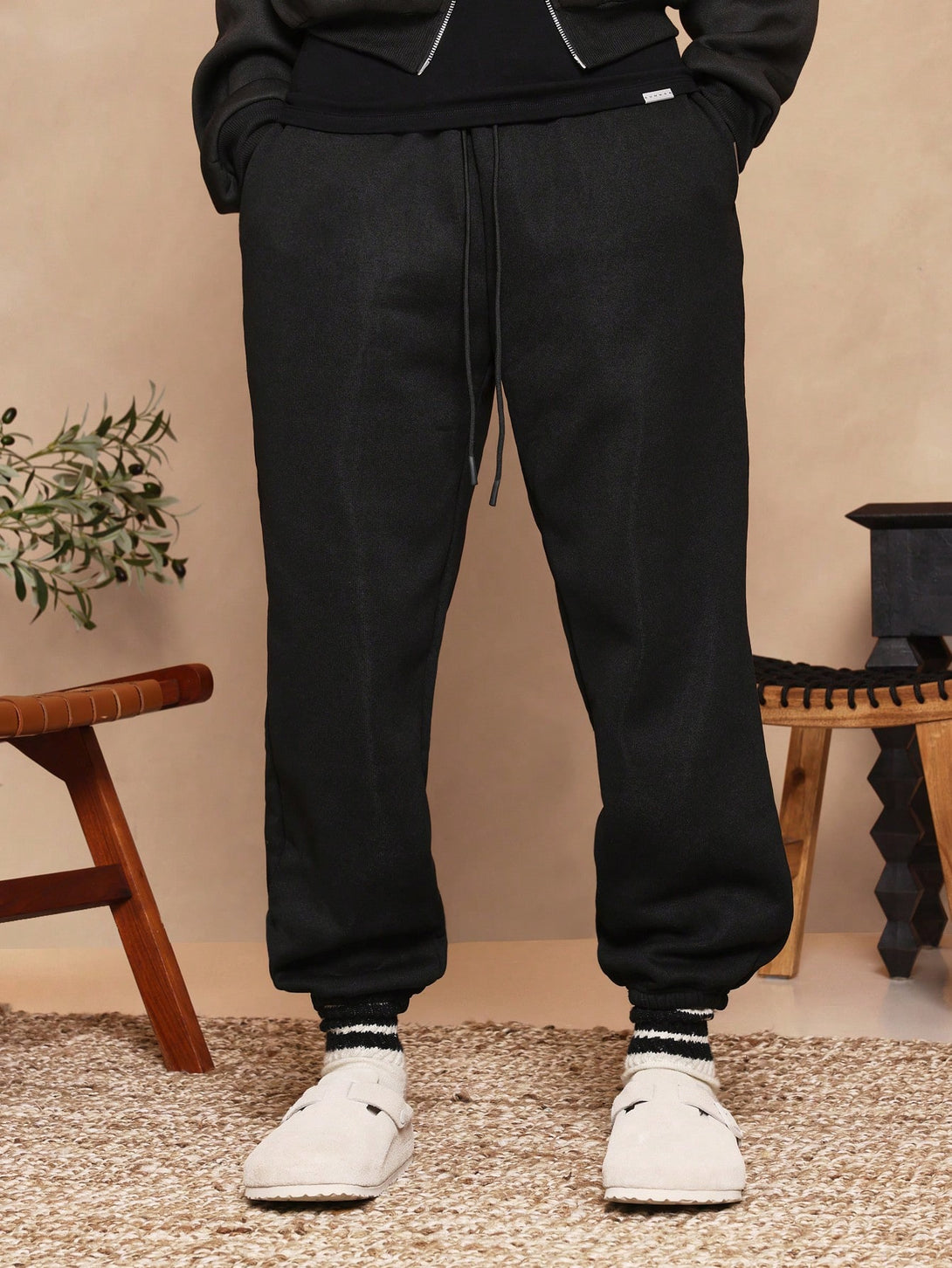 Hombres, Ropa de hombre, Bottoms de hombres, Pantalones Joggers para Hombre, OUTFITS LOOKBOOK, 25420937, Negro