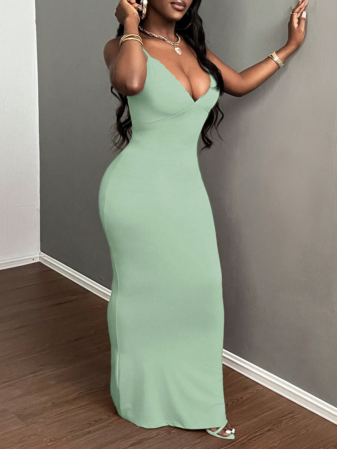 Ropa de Mujer, Ropa de Mujer, Vestidos de mujer, Vestidos largos de mujer, verde menta