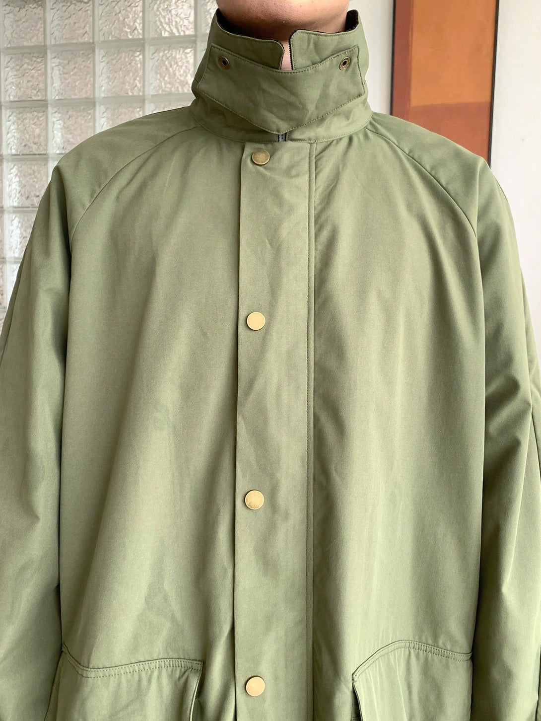 Hombres, Ropa de hombre, Chaquetas & Abrigos para Hombre, Abrigos Trench Masculinos, 42422246, Verde militar